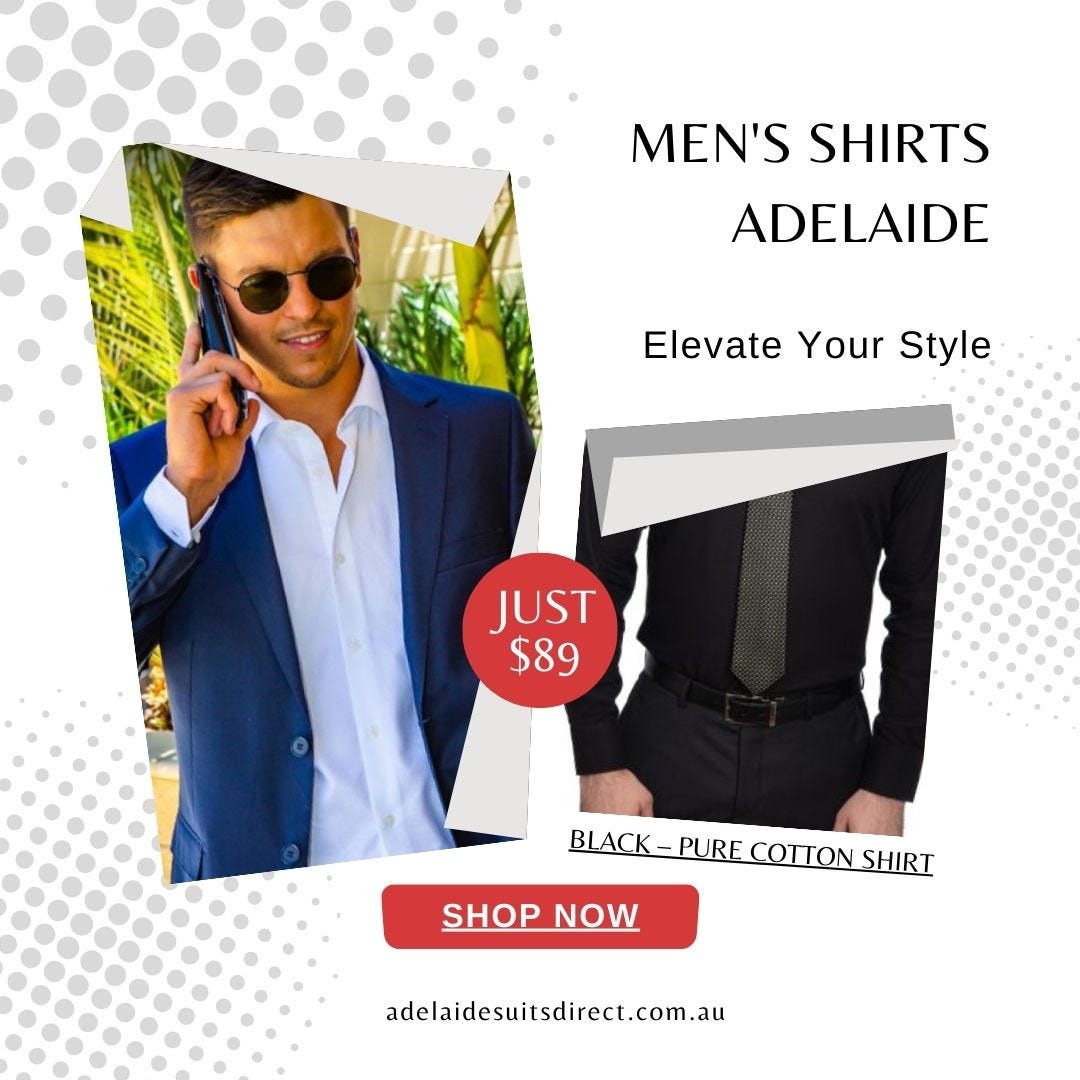 Mens Shirts Adelaide Elevate Your Style with Adelaide Suits Direct by Adelaide Suits Direct