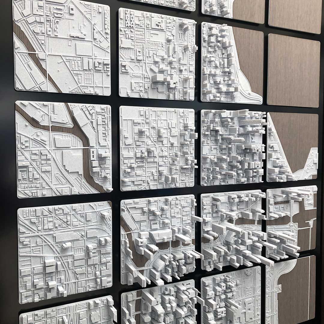 Buy 3D Map of Chicago 3D Print - 1*aFU CkLuf2hCRlq8 DbUQ