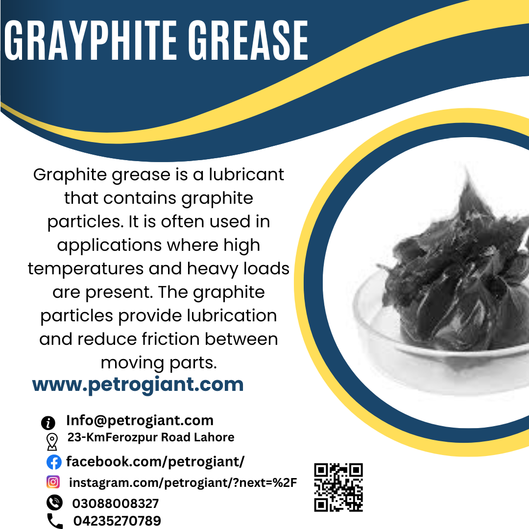 Graphite Grease. Graphite grease has excellent thermal… by Petrogiant