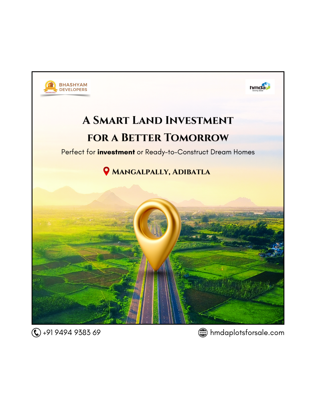 Presenting premium open plots in Mangalpally, Adibatla, ORR