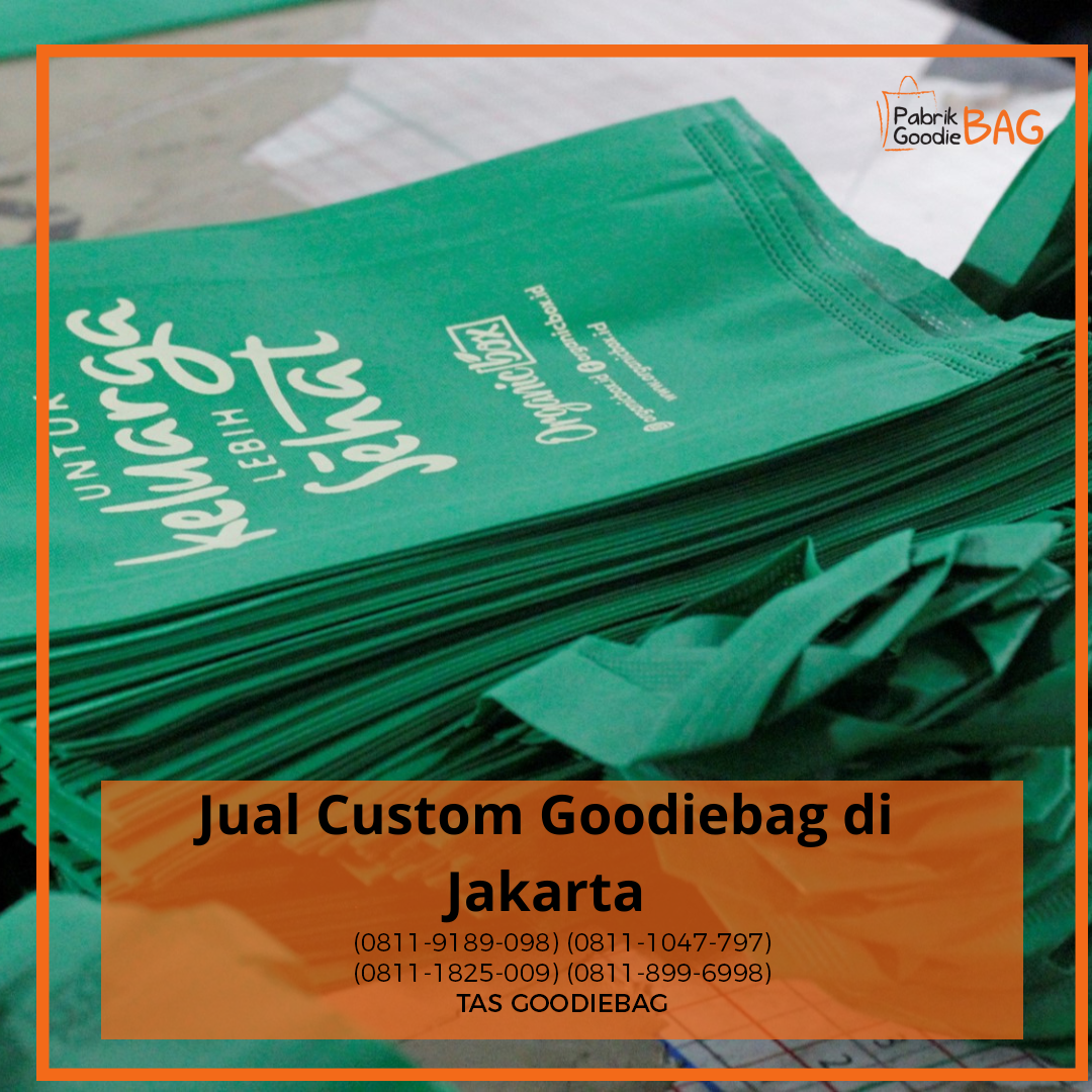 Jual Custom Goodiebag di Jakarta Supplier Goodiebag Kanvas Medium