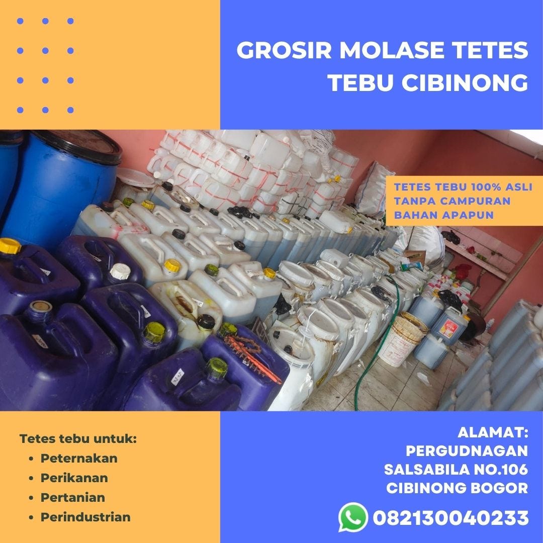 Distributor Molase Tetes Tebu