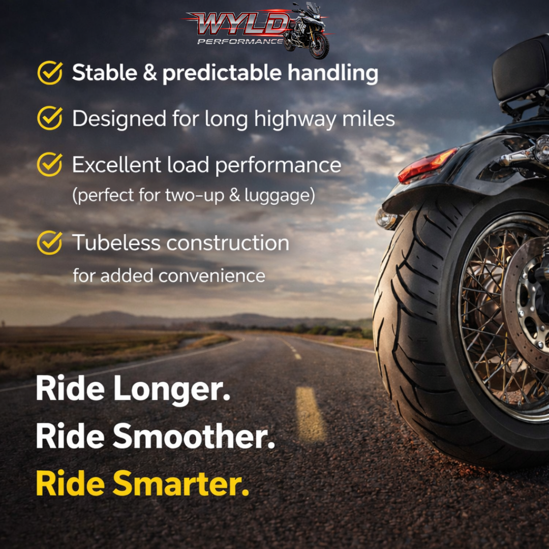 Bridgestone Battlecruise H50R Rear Tire (Tubeless): Built for Long-Distance Confidence