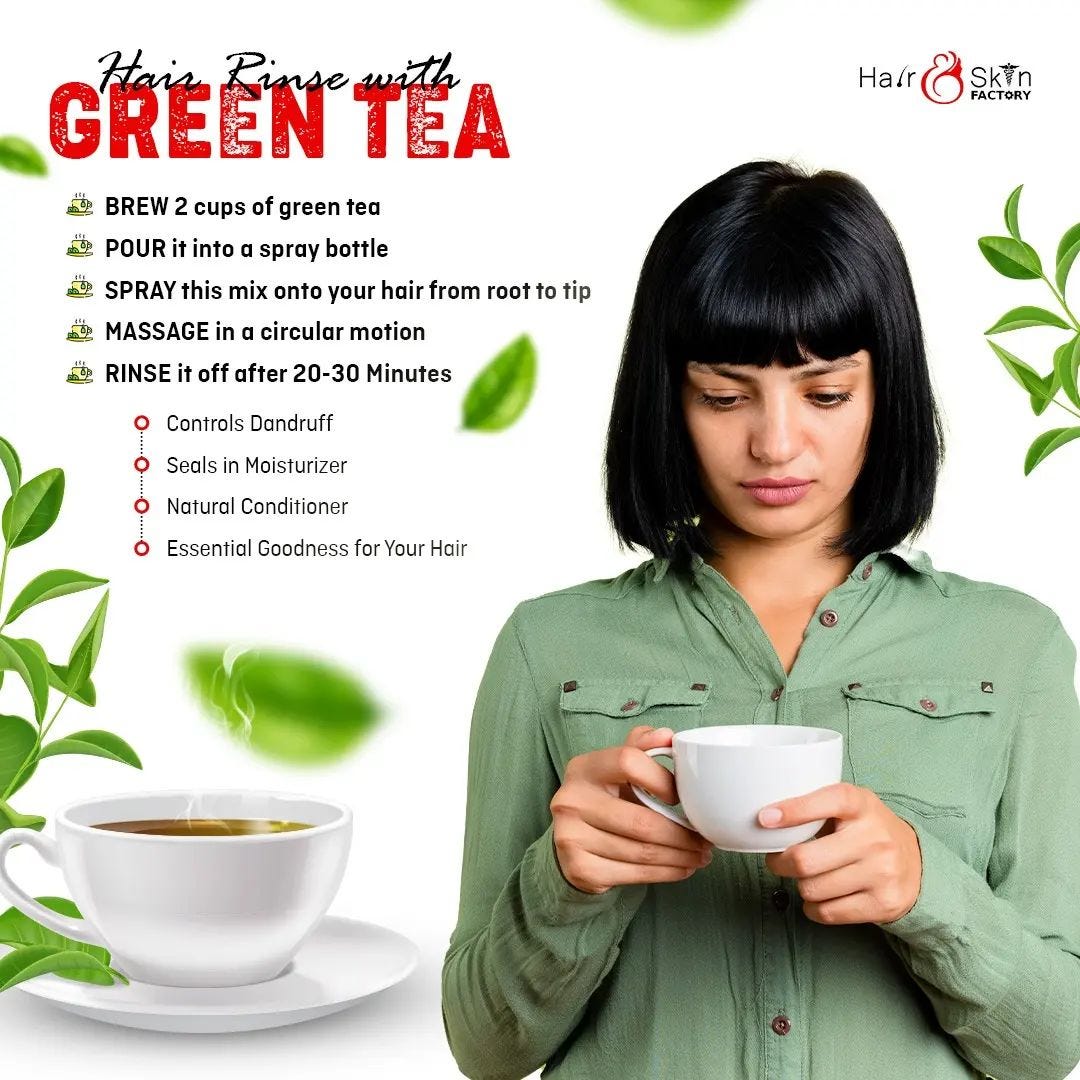 Hair Rinse With Green Tea hair skincare Medium