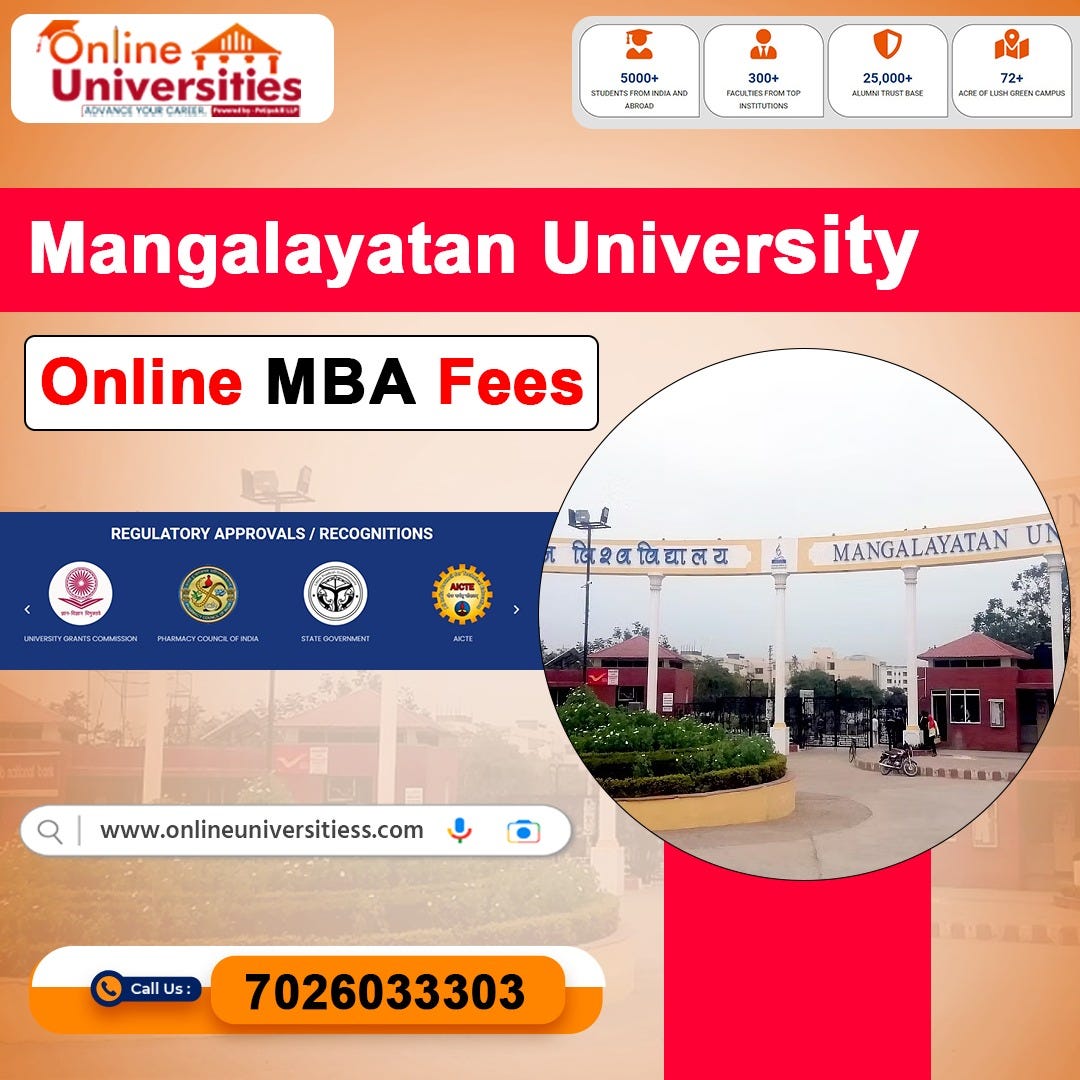 Mangalayatan University Online Mba Fees - chhotu ray - Medium