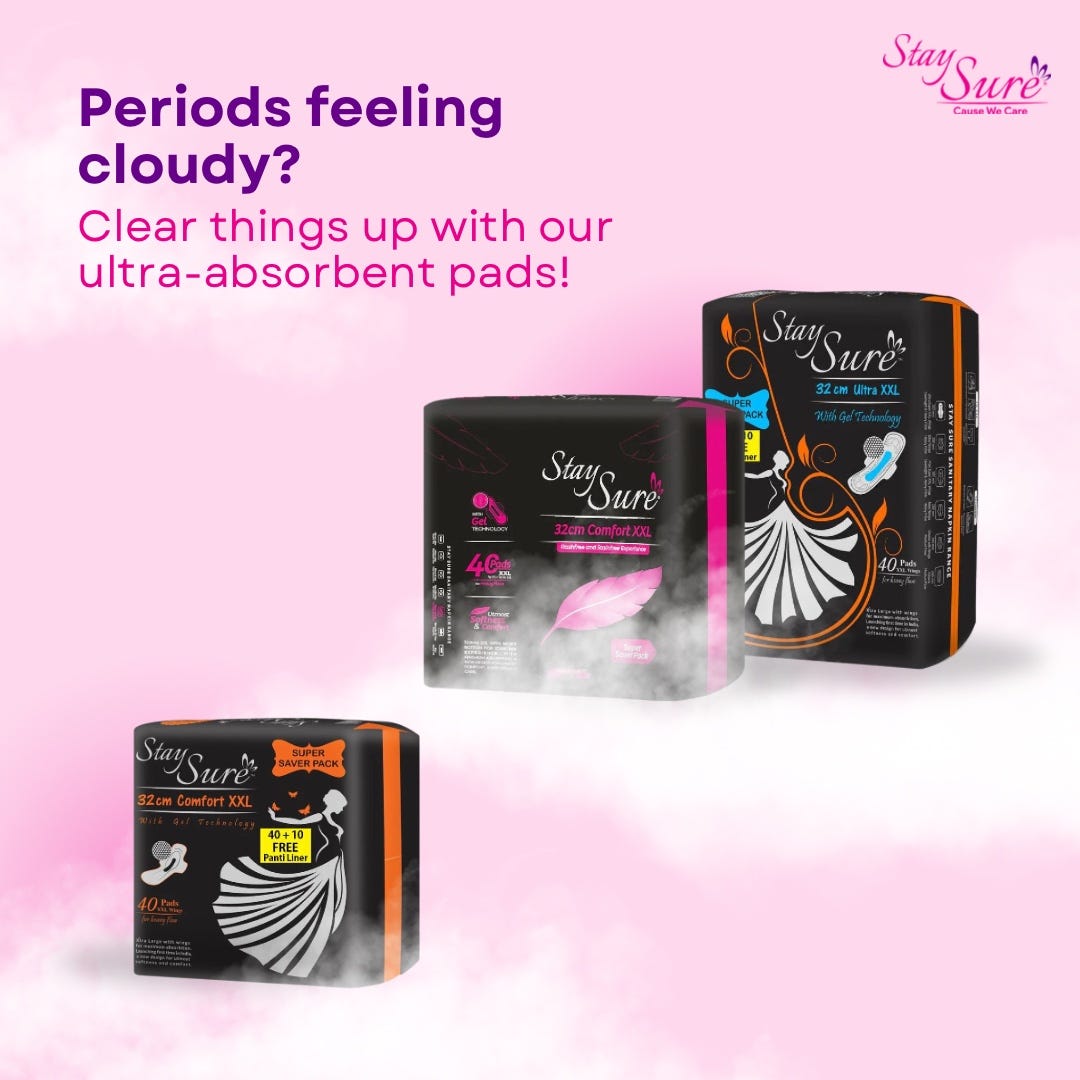 Every woman knows the struggle of pads. With that in mind, our highly absorbent