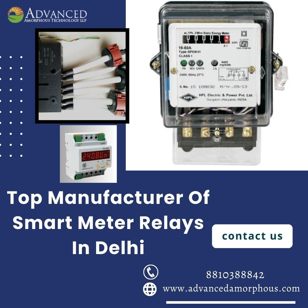 Top Manufacturer Of Smart Meter Relays In Delhi Advanced Amorphous