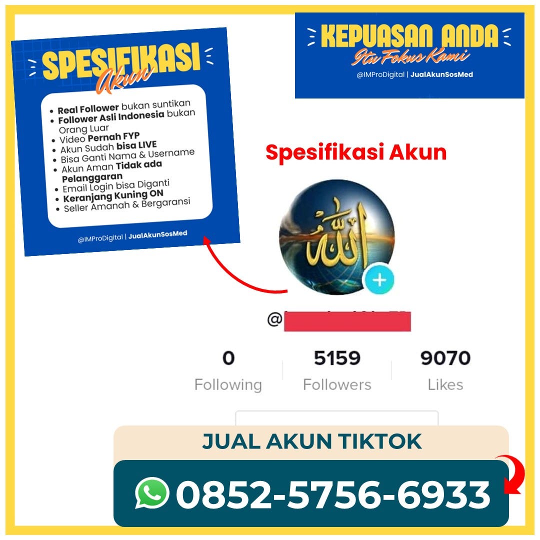 0852–5756–6933, Jual Akun Tiktok Di Baros | By Jualan Akun TikTok Murah ...