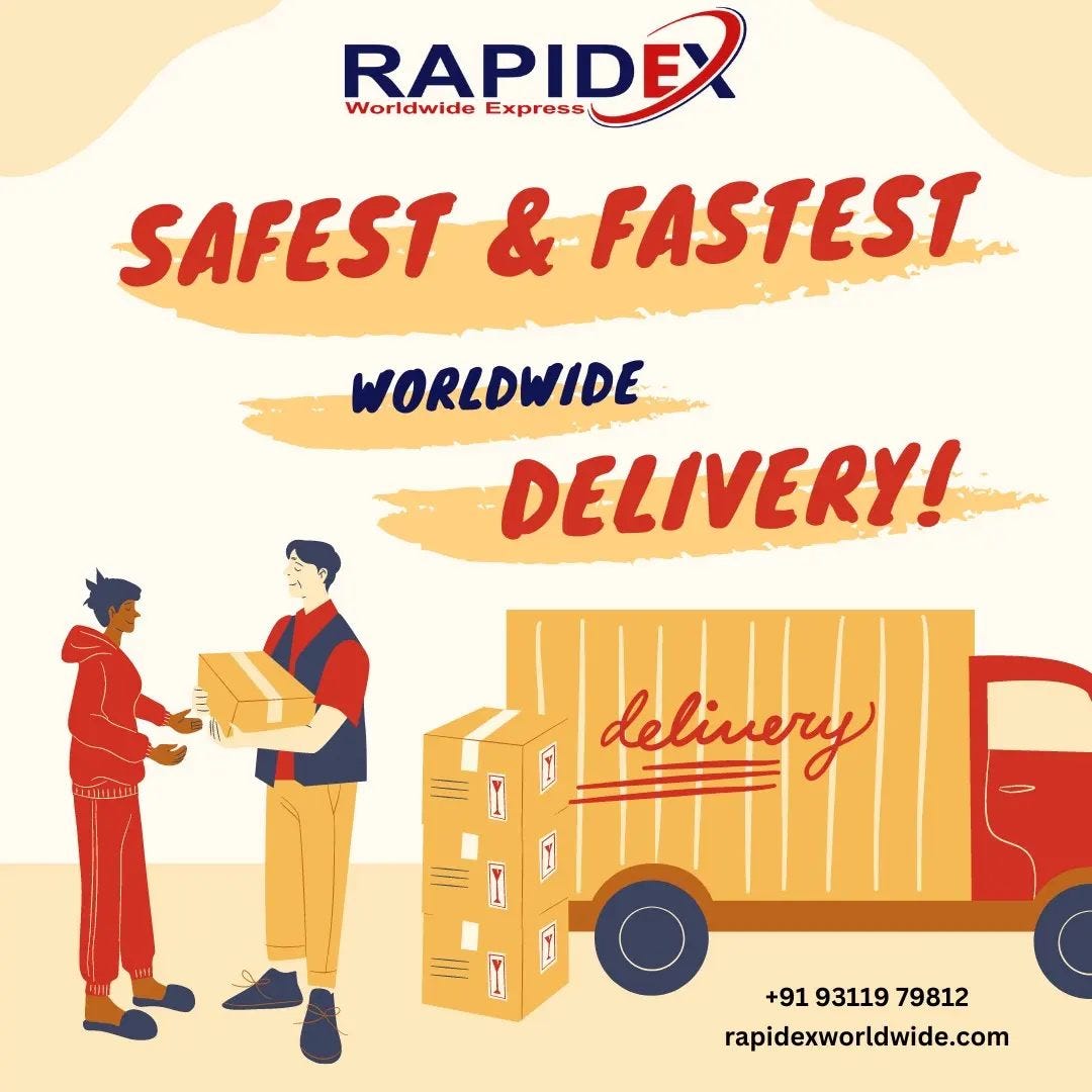 International Courier Charges and Services in India with Rapidex