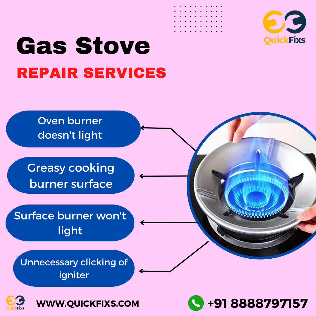 Gas Stove Repair services in Pune Quickfixs provides the best gas stove