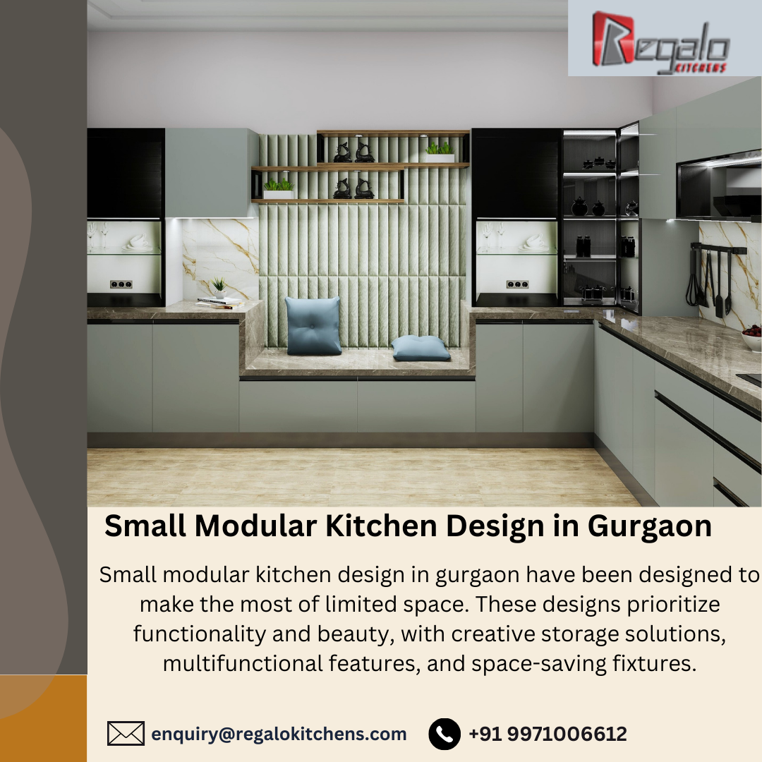 Modular KitchenSmall Modular Kitchen Design in Gurgaon - Regalo kitchens - Medium