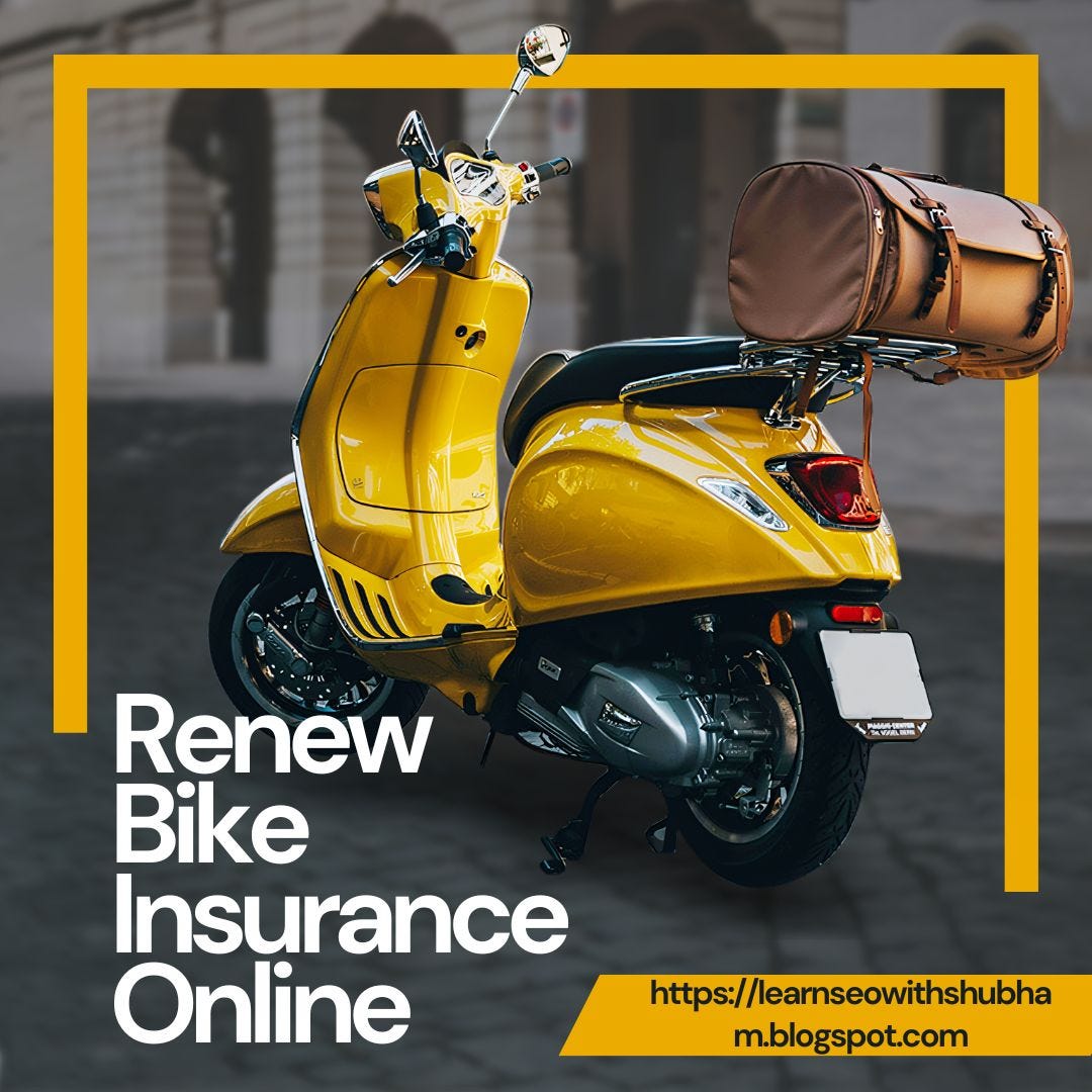 How to renew bike insurance online Policy Bazaar