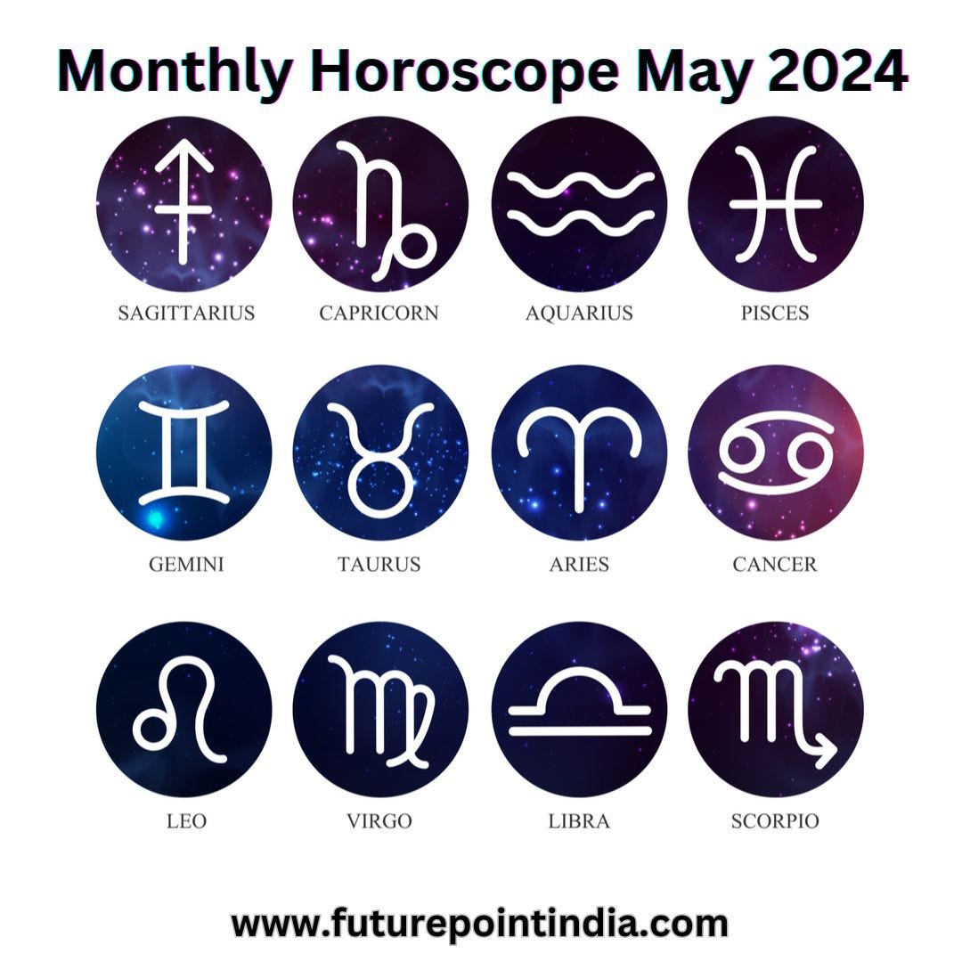 Your Monthly Horoscope for May 2024 by Zodiac Sign by Indian
