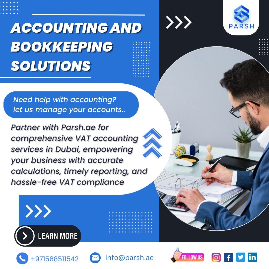 Accounting and bookkeeping services in dubai Vat Services in UAE
