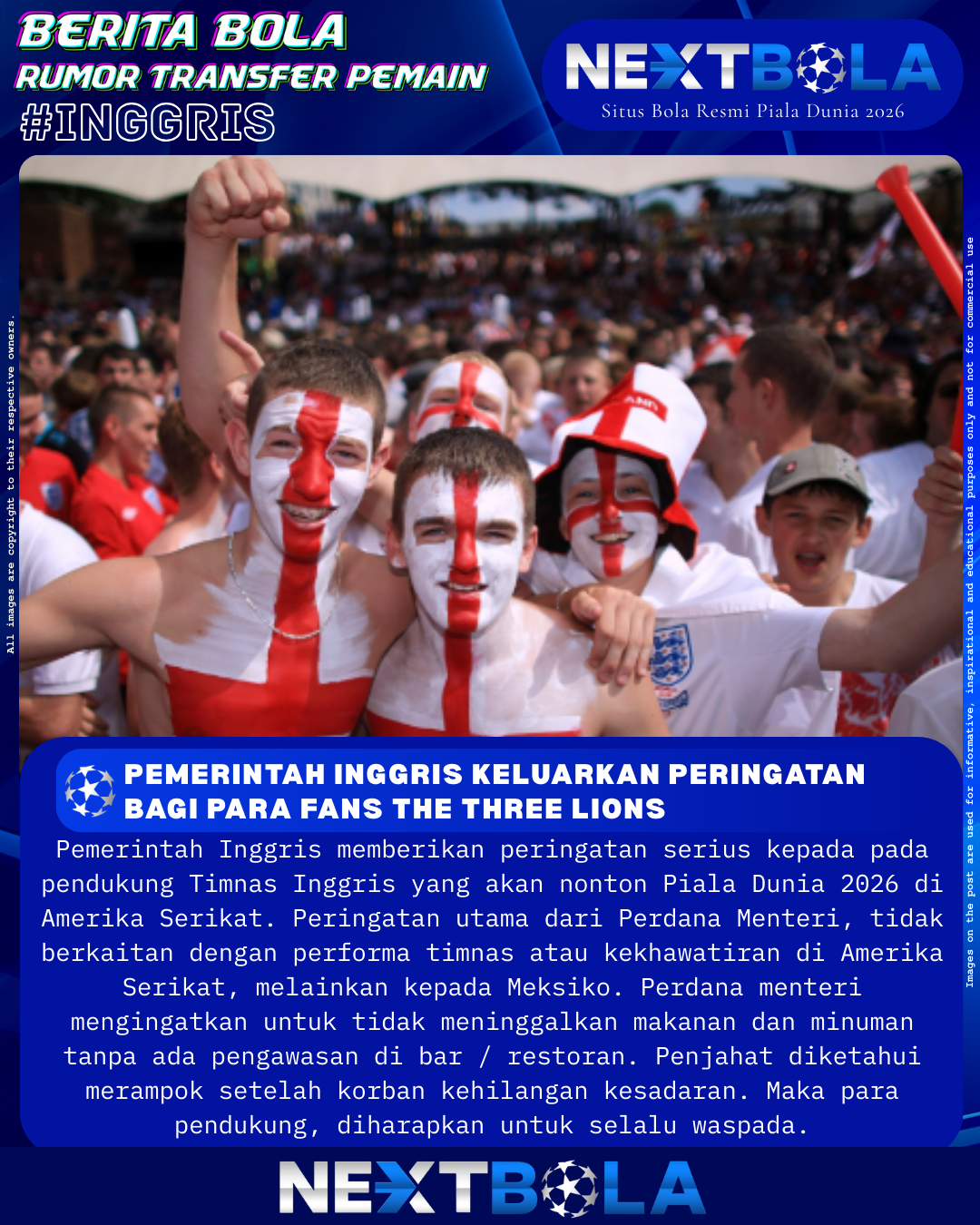 Perdana Menteri Inggris memberikan peringatan kepada para pendukung The Three Lions untuk selalu…