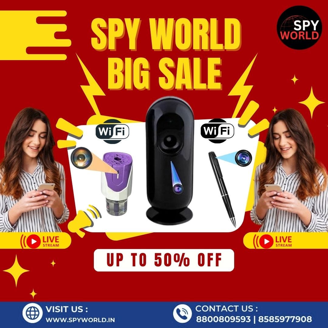 Get Up to 50% off on Spy Cameras at Spy World — Big Sale Sep 2025