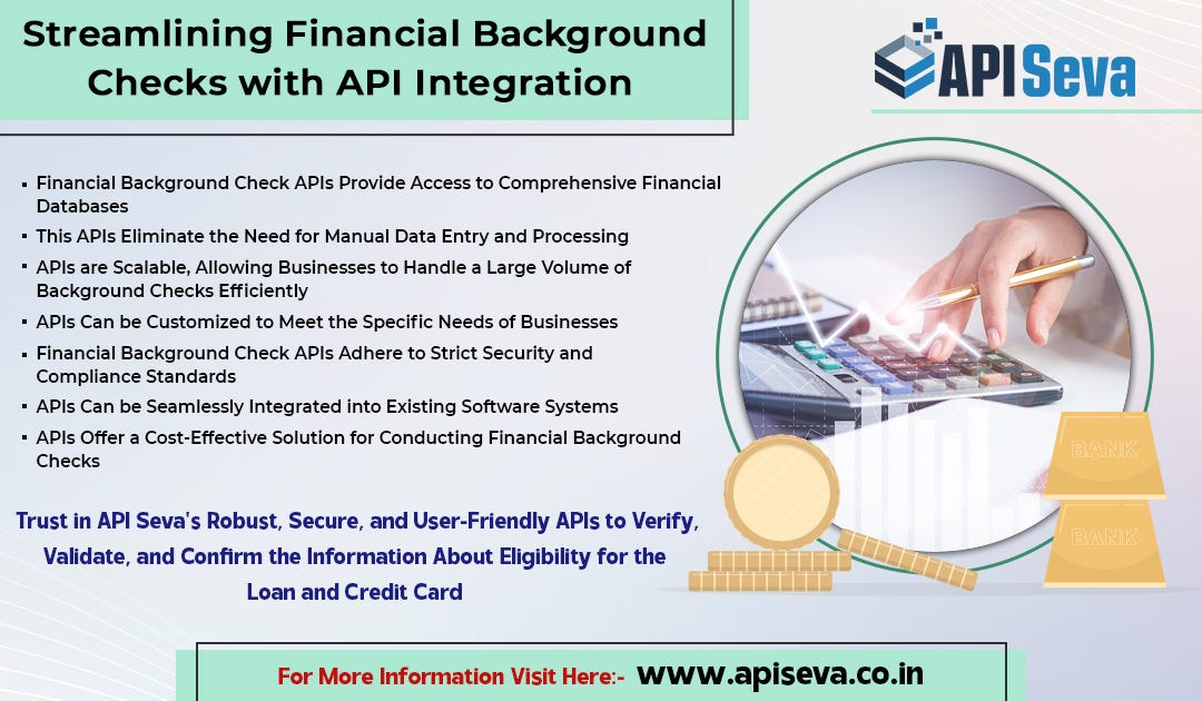 Streamlining Financial Background Checks with API Integration by API