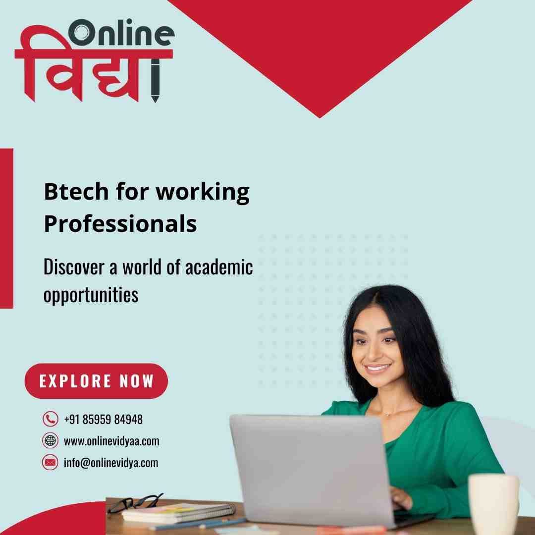 B.Tech Degree for Working Professionals | by Onlineishu | Medium