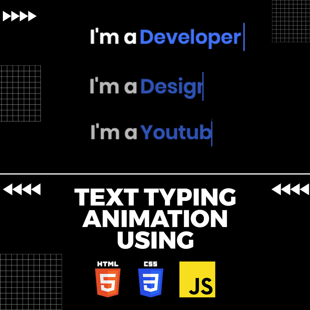 Text Typing Animation Using HTML CSS JavaScript | Auto Typing Effect on  Website | by Constgenius | Medium