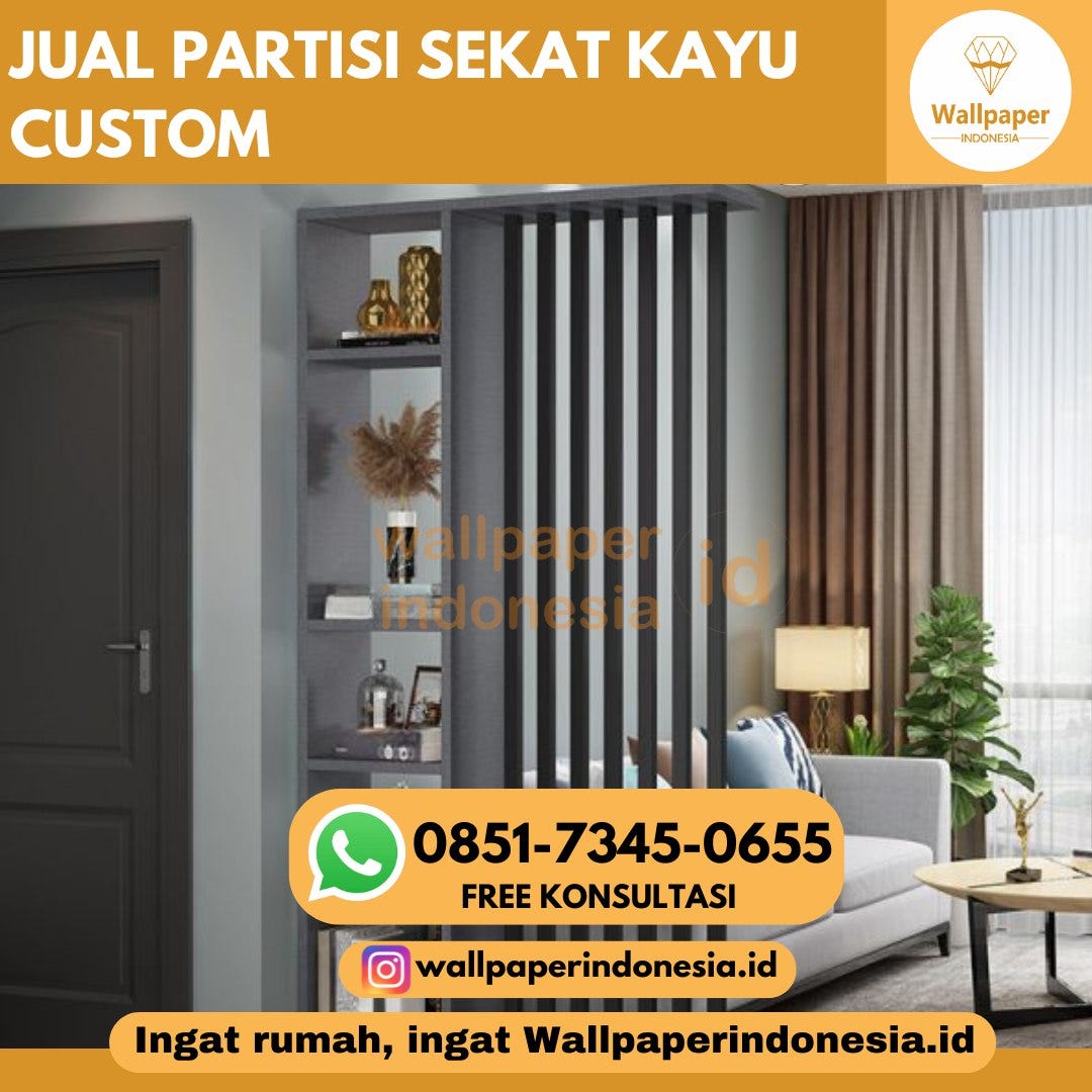 JUAL PARTISI SEKAT KAYU CUSTOM