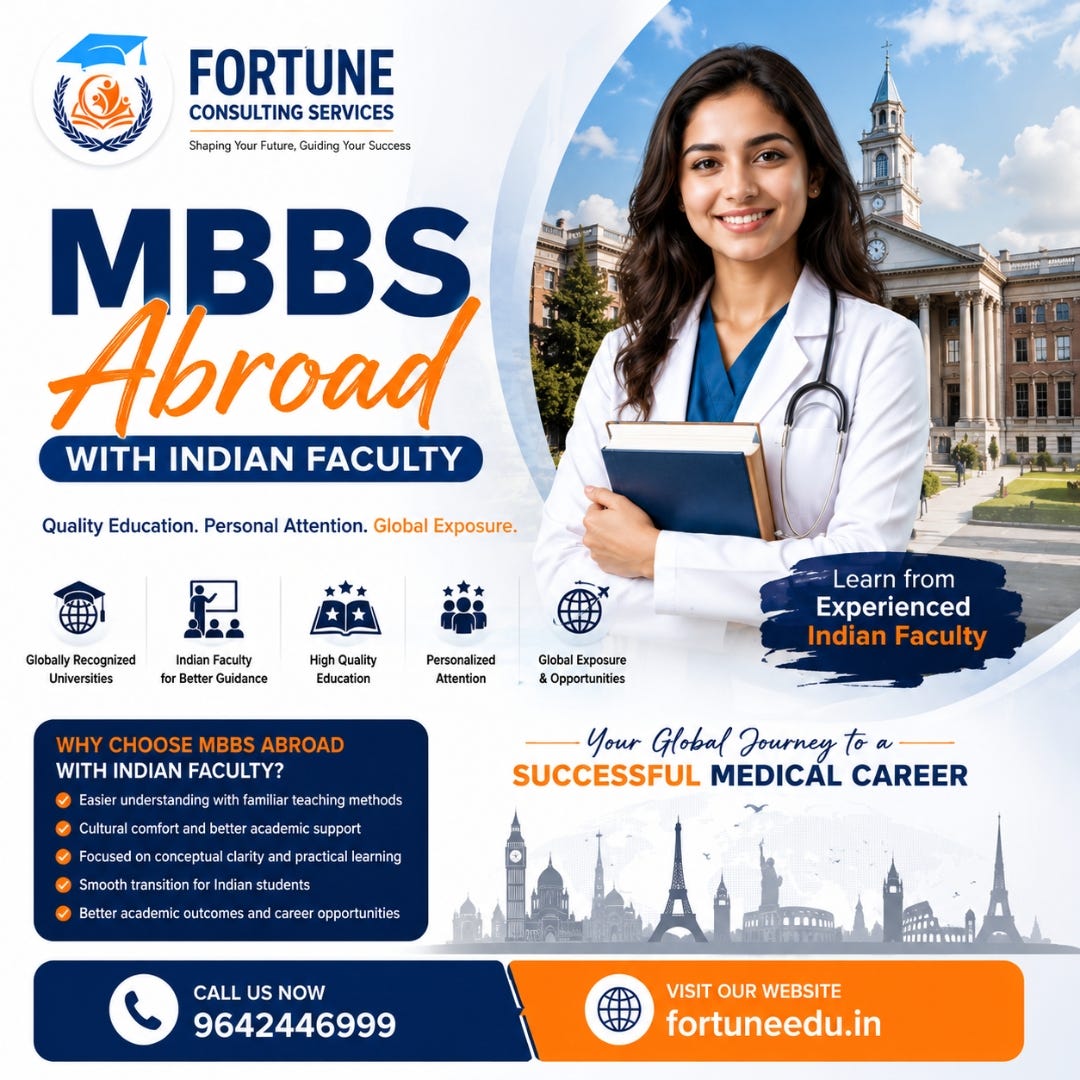 MBBS Abroad with Indian Faculty — A Smart Choice for Future Medical Professionals