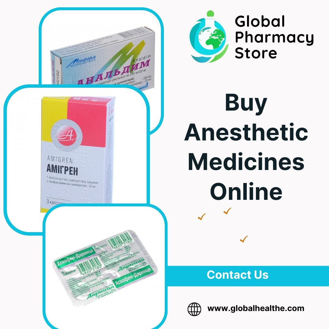 Buy Anesthetic Medicines Online at the Best Price - Global Pharmacy ...