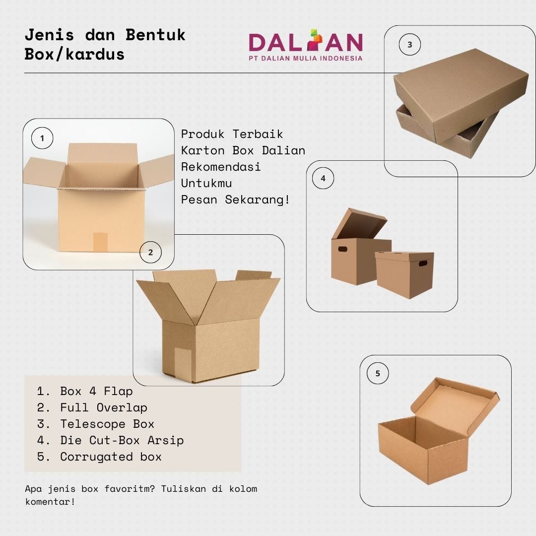 Jenis Karton Box - Dalian Karton Box - Medium