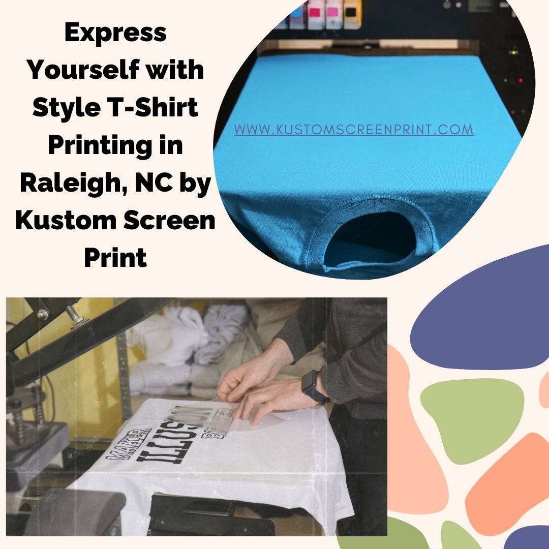 Express Yourself with Style TShirt Printing in Raleigh, NC by Kustom
