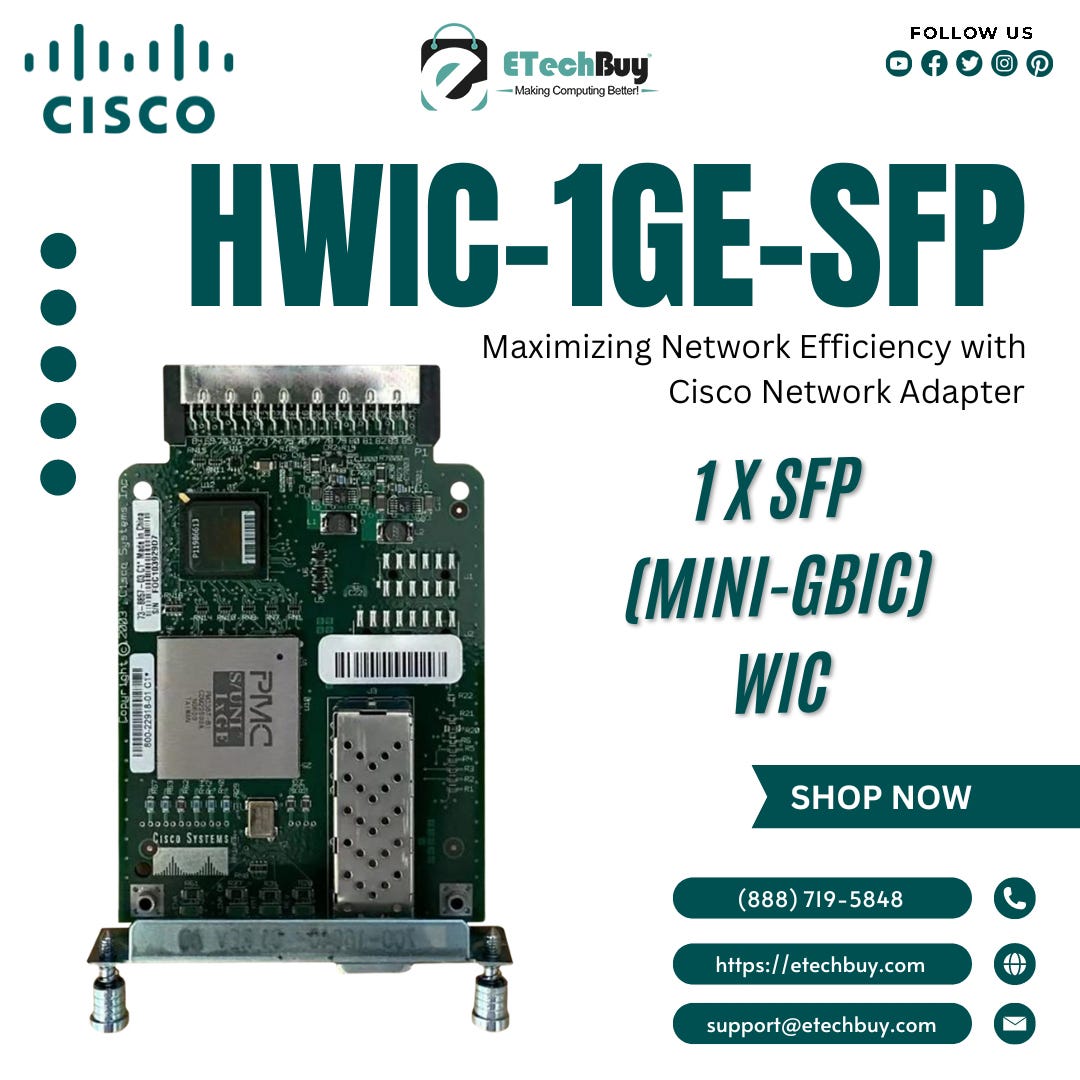 Maximizing Your Network Speed with the HWIC-1GE-SFP Cisco 2800 Series ...