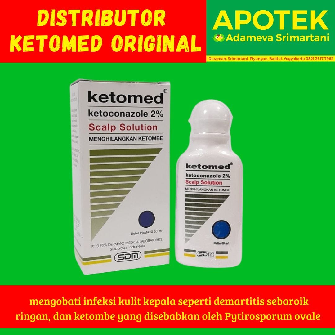 Dekat Sini, Distributor Ketomed Cream Untuk Ketombe Apotek Adameva SrimartaniDekat Sini…