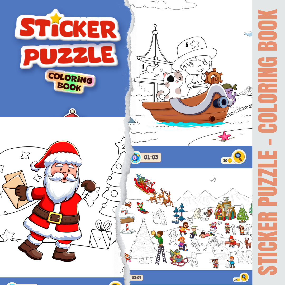 Sticker Puzzle Coloring Book Game: The Ultimate Test of Creativity | by ...