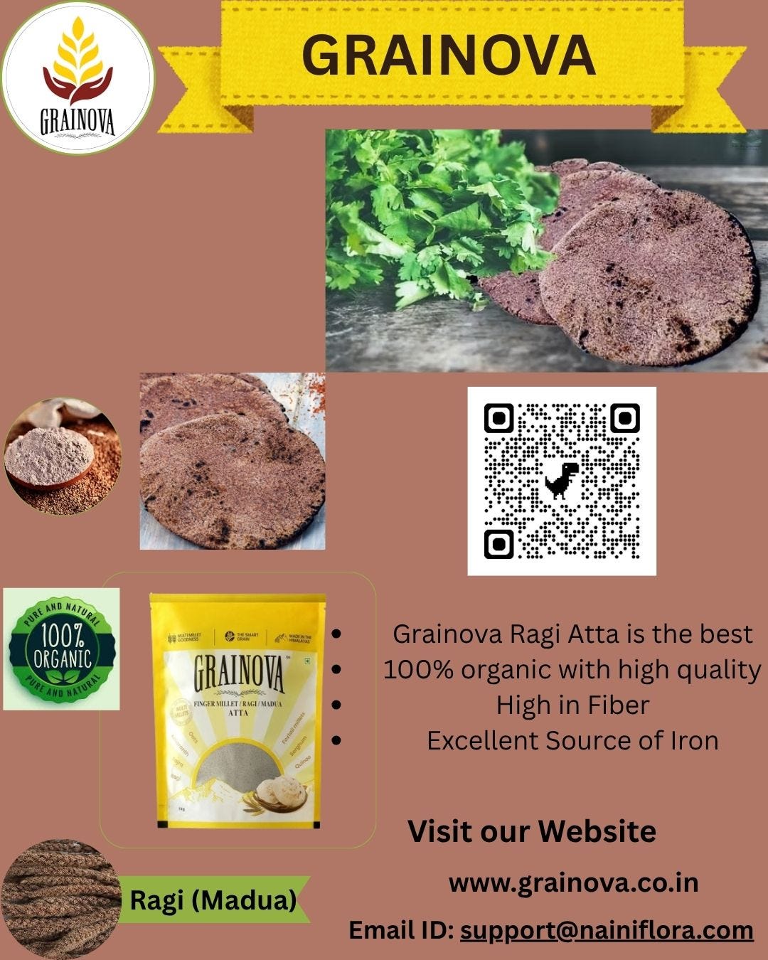 Ragi Atta | Madua Atta | Finger Millet