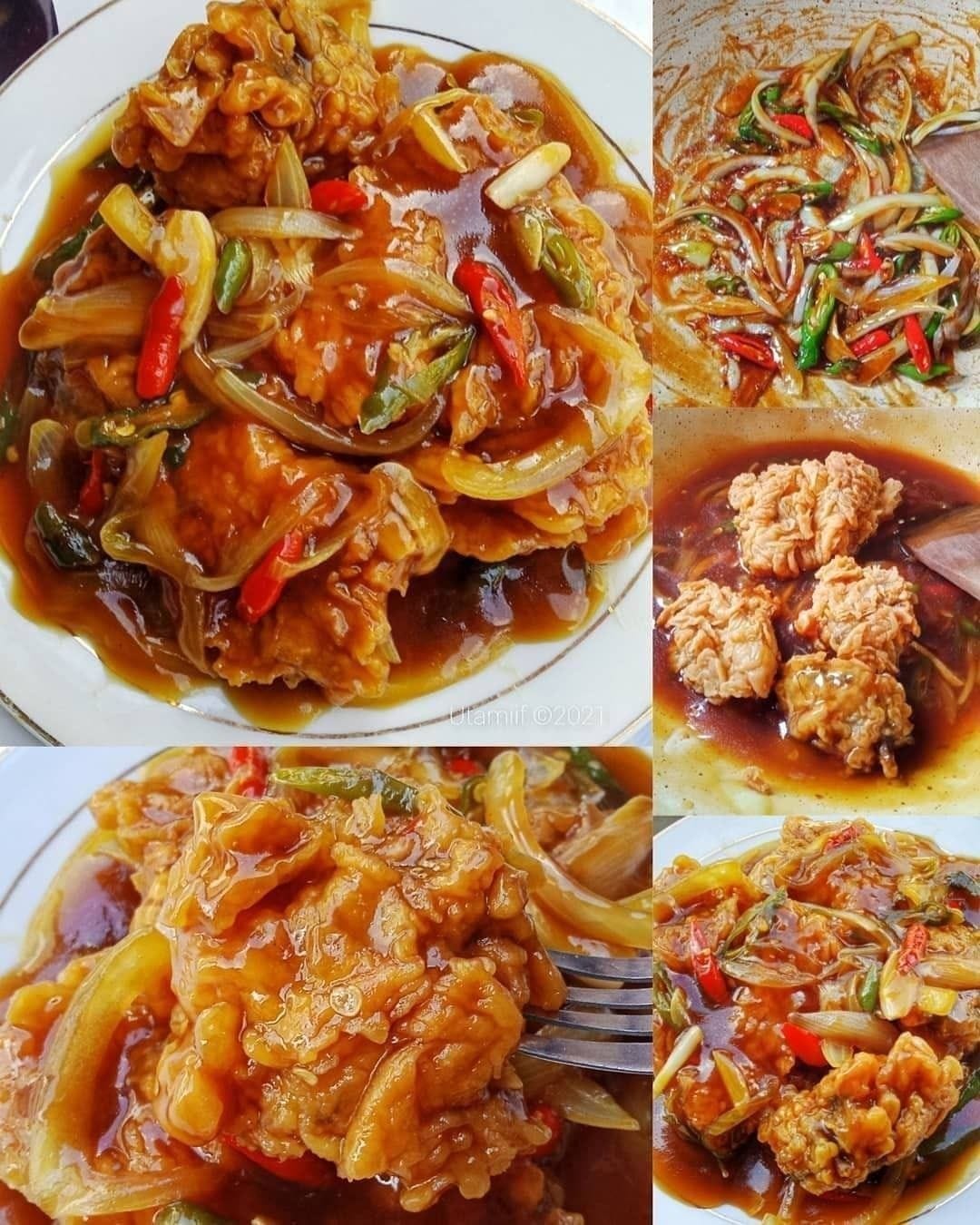 AYAM KRISPI SAUS TIRAM CABE IJO. Bahan ayam crispy 250 gr ayam Bahan