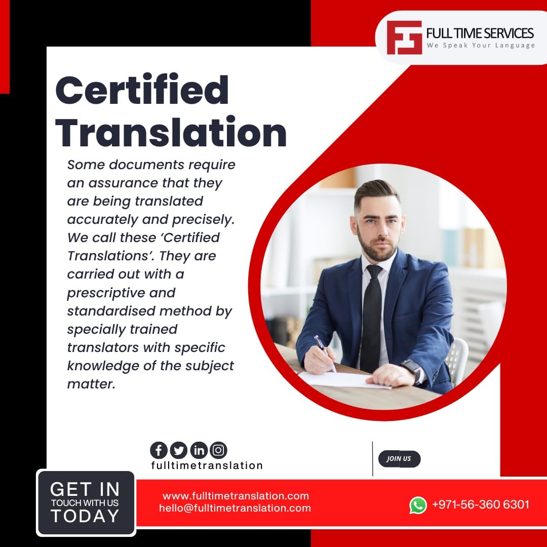 Certified Translation Dubai FTS Translation Services Medium