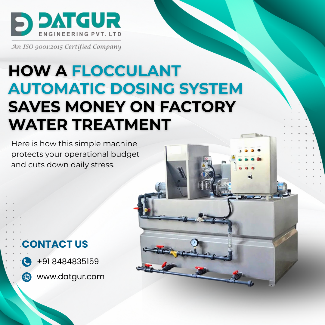 How a Flocculant Automatic Dosing System Saves Money on Factory Water Treatment