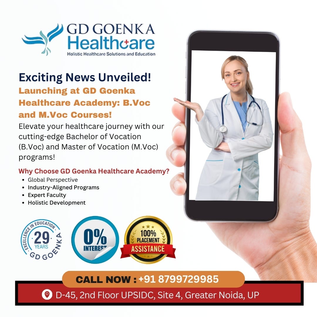 Exciting News Unveiled! Launching at GD Goenka Healthcare Academy B