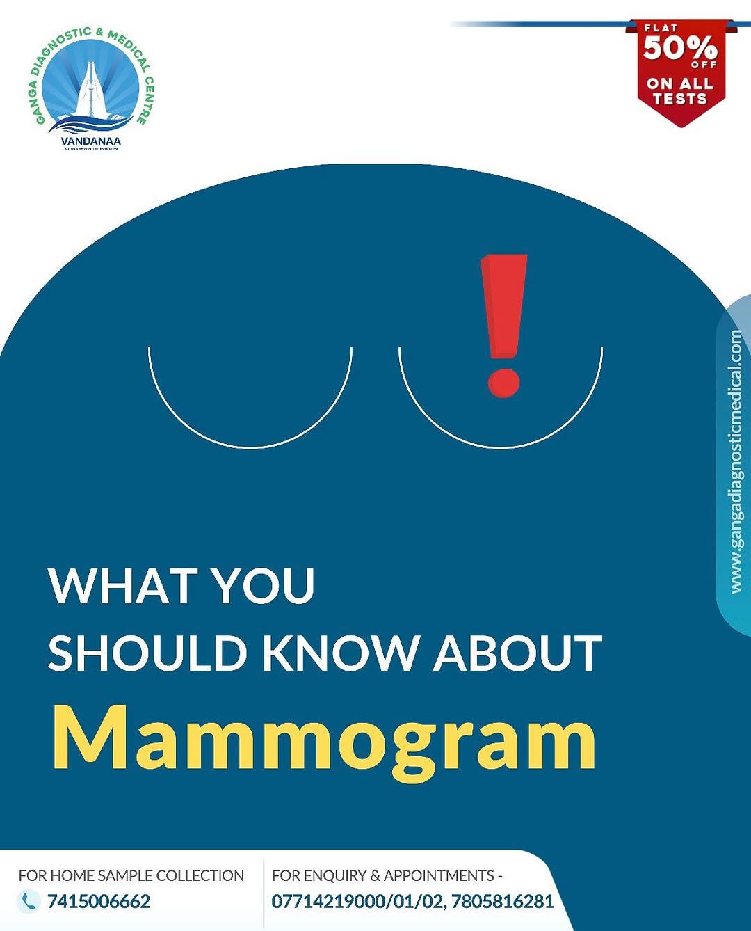 Best Mammogram Centers in Raipur- Ganga Diagnostic and Medical Research Center