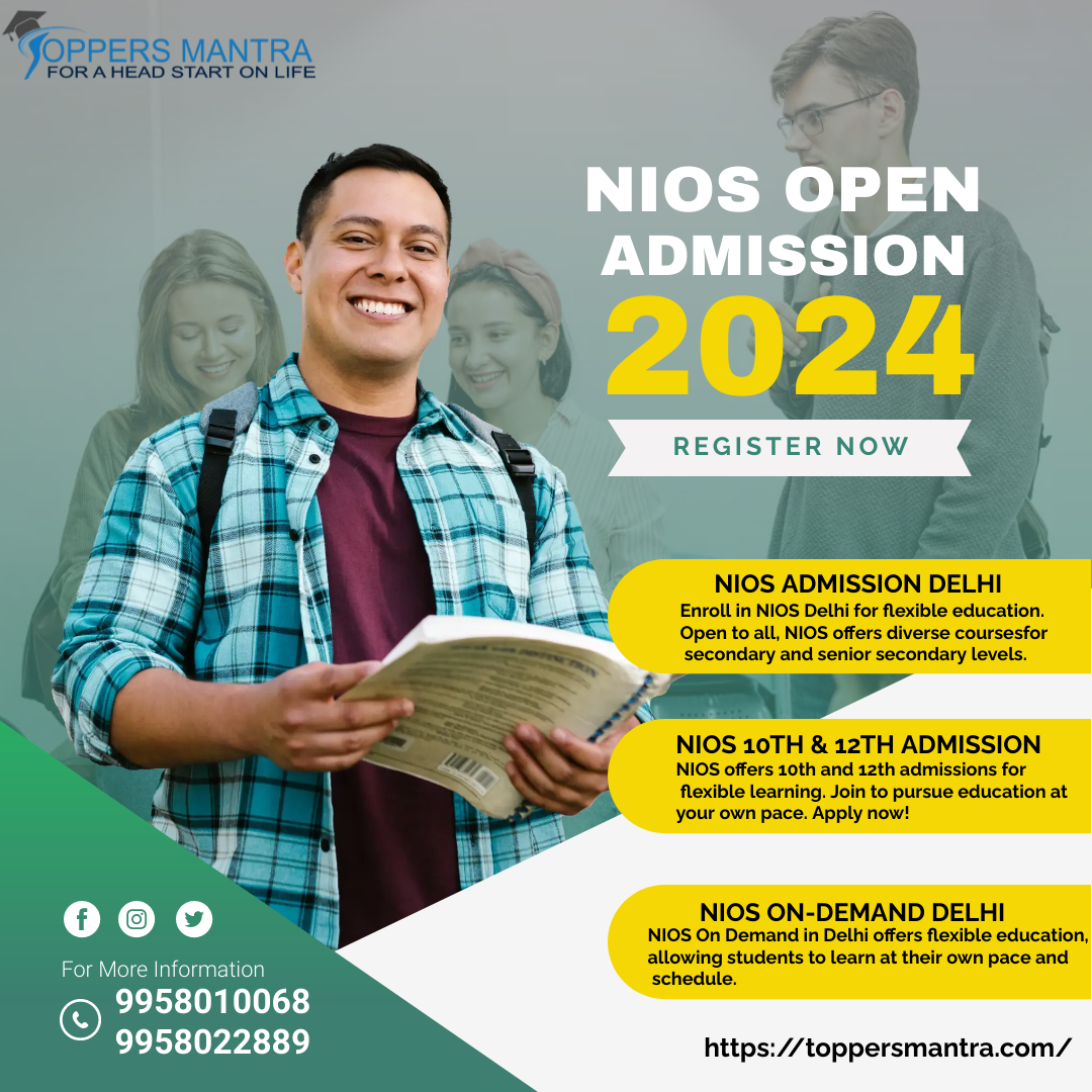 NIOS ADMISSION DELHI/2024/. Title NIOS Admission 2024 Topper’s… by