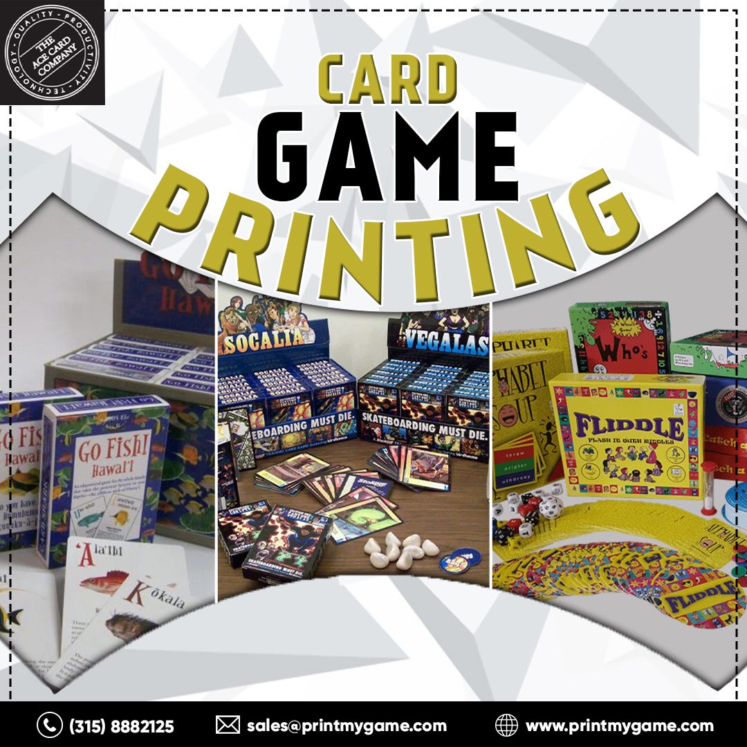 Card Game Printing THE ACE CARD COMPANY Medium