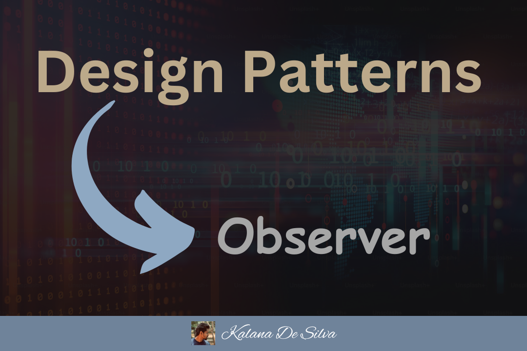 Observer Design Pattern in Java. The Observer Pattern is a behavioral ...