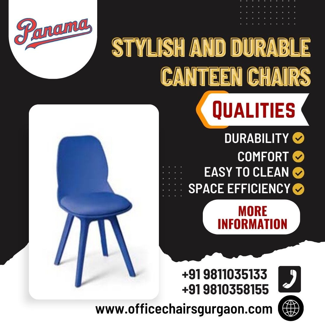 10 Tips for Choosing the Best Canteen Chairs in Gurgaon by officechairsgurgaon Medium