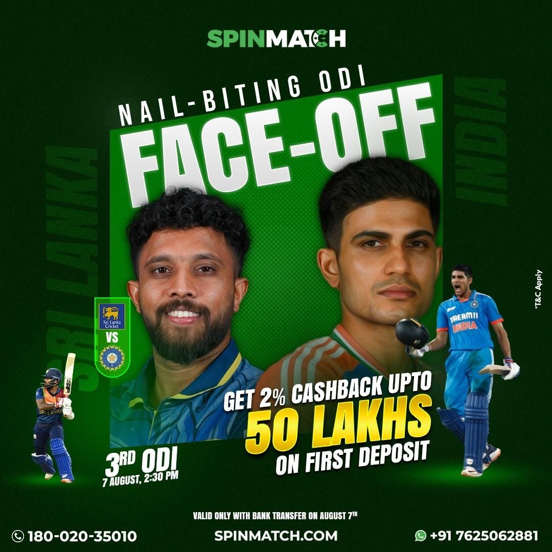India vs Sri Lanka 3rd ODI Can India Level the Series? by Spinmatch
