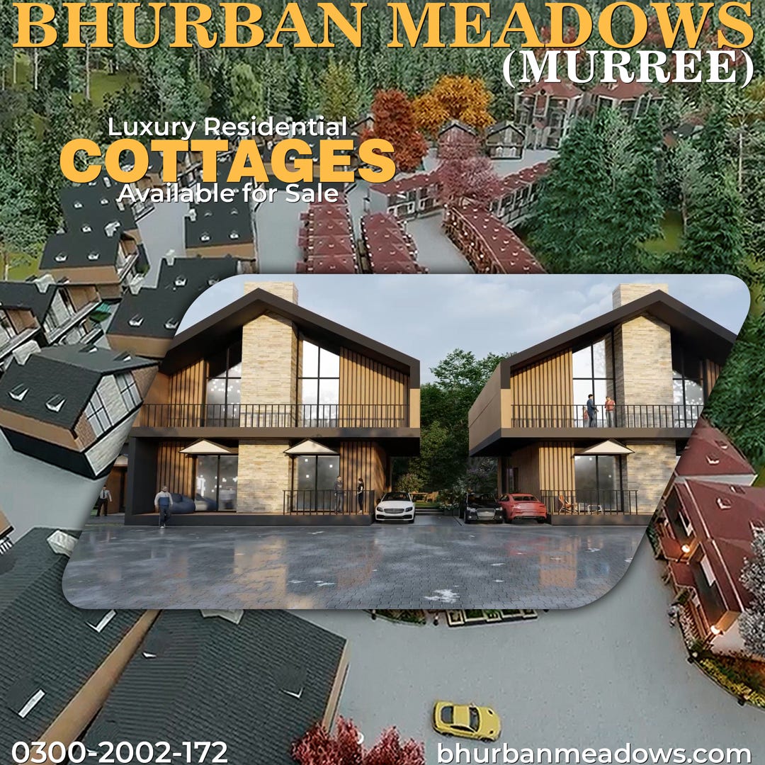 3000 Square Feet 4 BHK Residential Cottages in Bhurban Murree