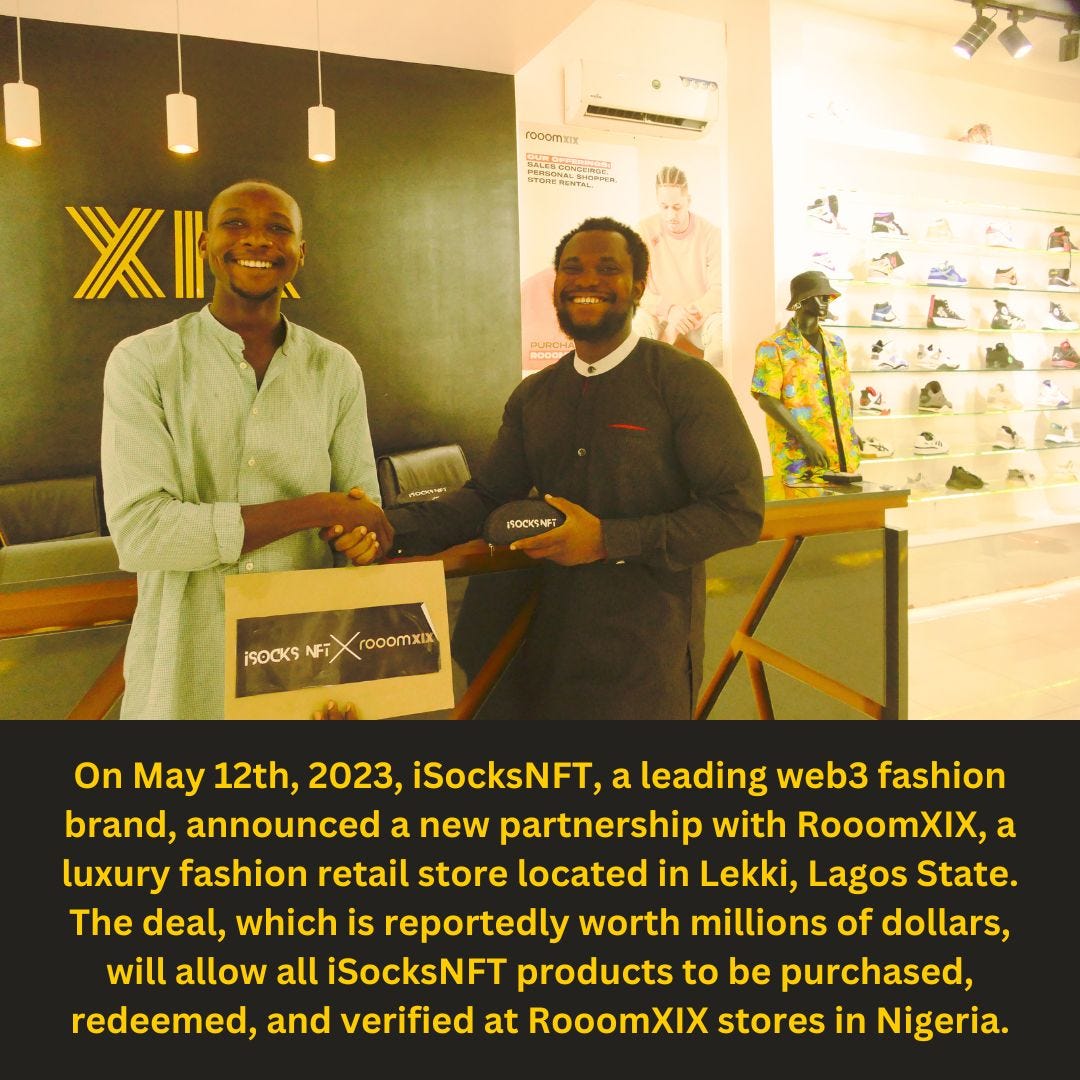 A Nigerian Rooted Web3 Fashion Company Isocksnft Has Just Sealed A