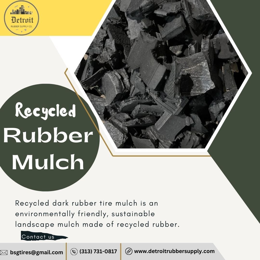 Recycled Rubber Mulch Environmentally Mindful Solution Detroit