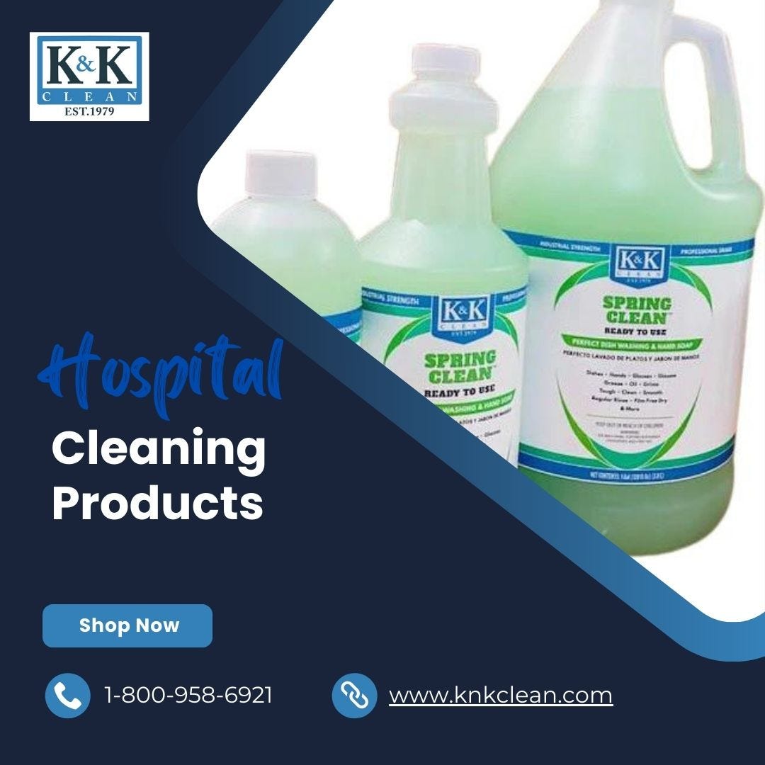 Sparkle and Shine: K&K Clean's Hospital Cleaning Essentials - K&K Clean -  Medium