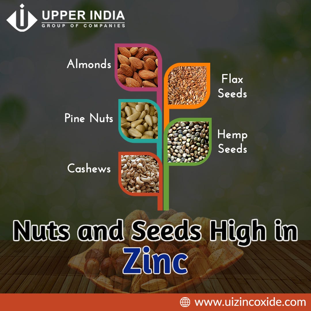Nuts and Seeds High in Zinc. zincfacts by Upper India Medium
