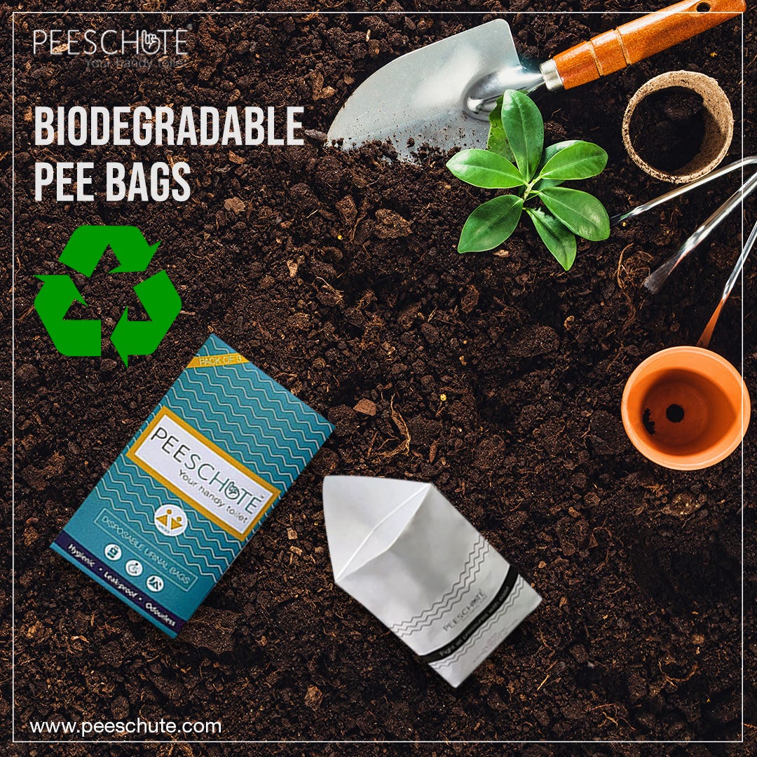 Peeschute Urine bags with gel are a perfect solution for your urinary