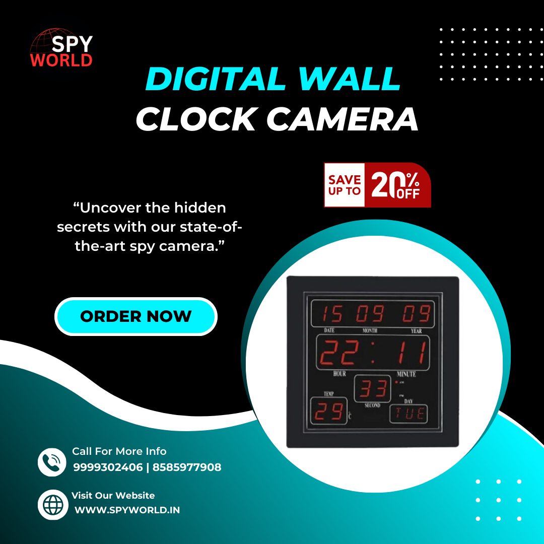 How to Use a Digital Wall Clock Spy Camera for Home? by Spy Camera