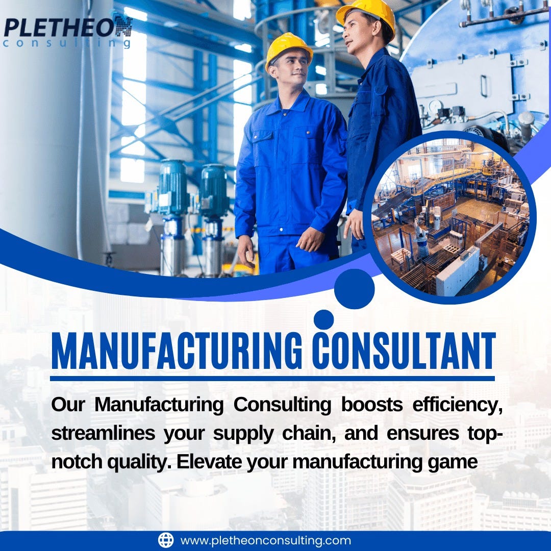 manufacturing consultant - Pletheon Consulting - Medium